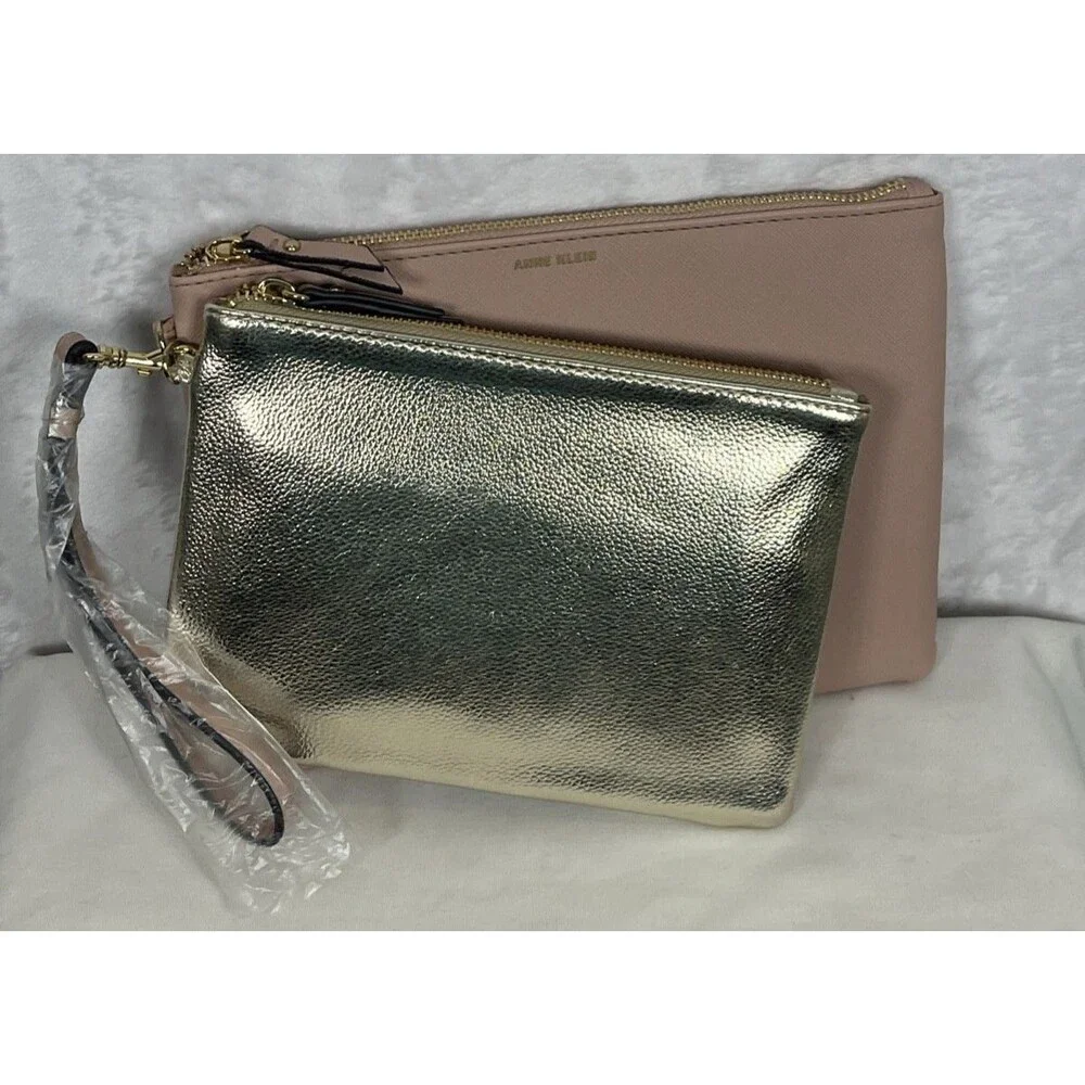 Anne Klein 2 Pack Wristlets Pink Gold NEW